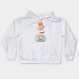 Halloween pumpkins art Kids Hoodie